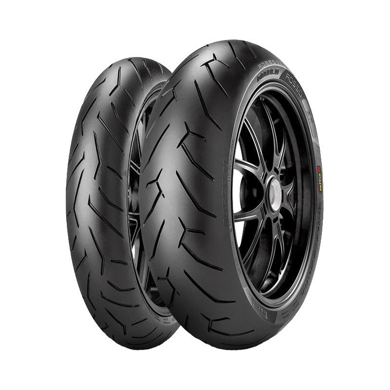 180/55ZR17 Pirelli DIABLO ROSSO II 73W TL SPORT TOURING Rear - PadangosGo.lt